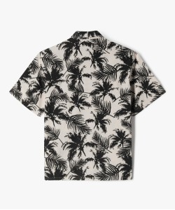 Chemise manches courtes à motifs palmiers garçon